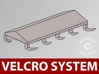 Takduk til partyteltet UNICO, PVC/Polyester, 4 x 8 m, Sand