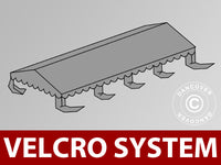 Takduk til partyteltet UNICO, PVC/Polyester, 4 x 8 m, mørkegrå