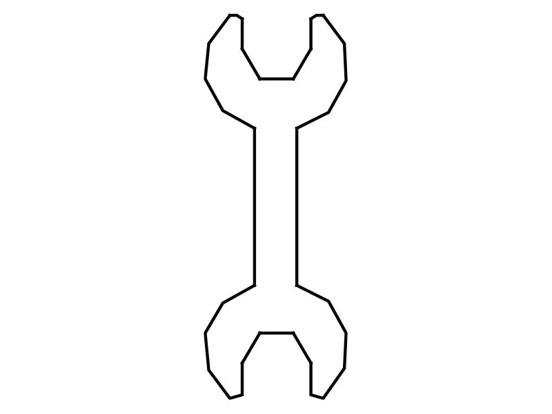 Skruer og mutre, 88 stk. + 2 fastnøkler