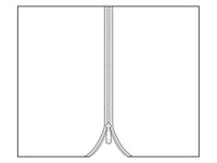 Gardin til Paviljong Osiris 3x4m, 4 stk., Sand