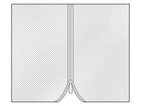 Nettinggardin  til Paviljong Osiris 3x4m, 4 stk., Svart