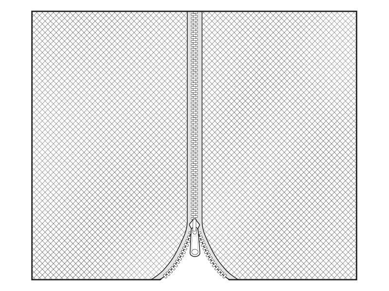 Nettinggardin til Paviljong Osiris 3,5x3,5m, 4 stk., Brun