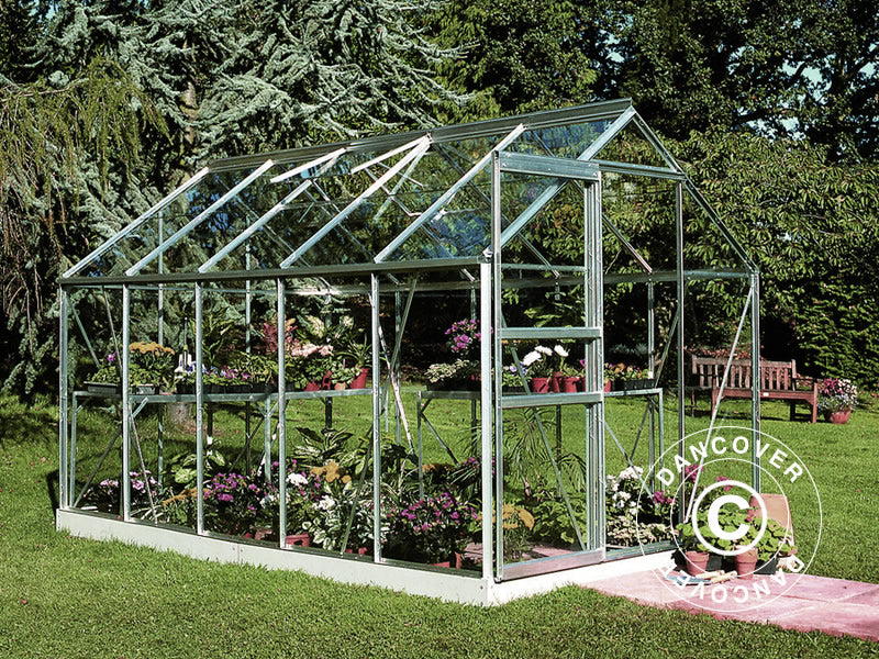 Drivhus Glass Halls Popular 6,2m², 1,93x3,19x1,95m, Aluminium