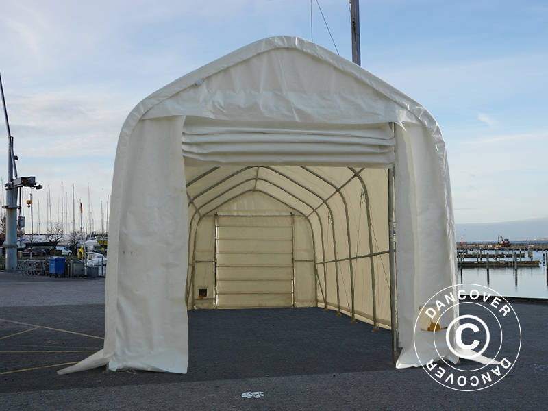 Telthall Oceancover 5,5x15x4,1x5,3m, PE, Hvit
