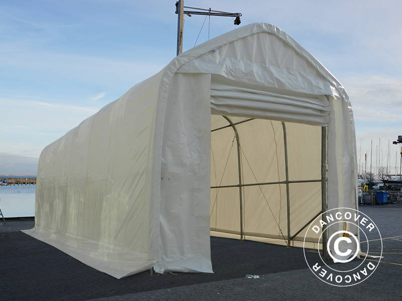 Telthall Oceancover 5,5x15x4,1x5,3m, PE, Hvit