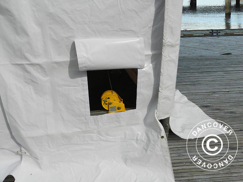 Telthall Oceancover 5,5x15x4,1x5,3m, PVC, Hvit