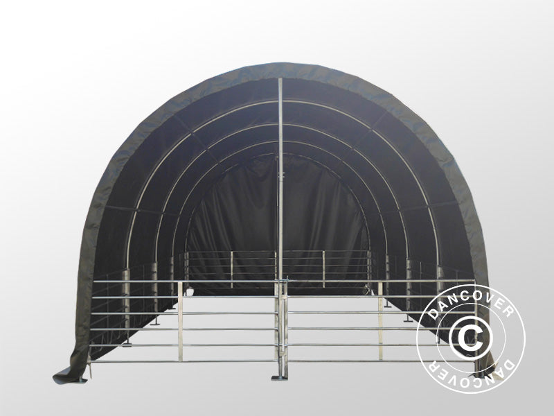 Husdyrtelt 4x8x3,15m, PVC, Grønt