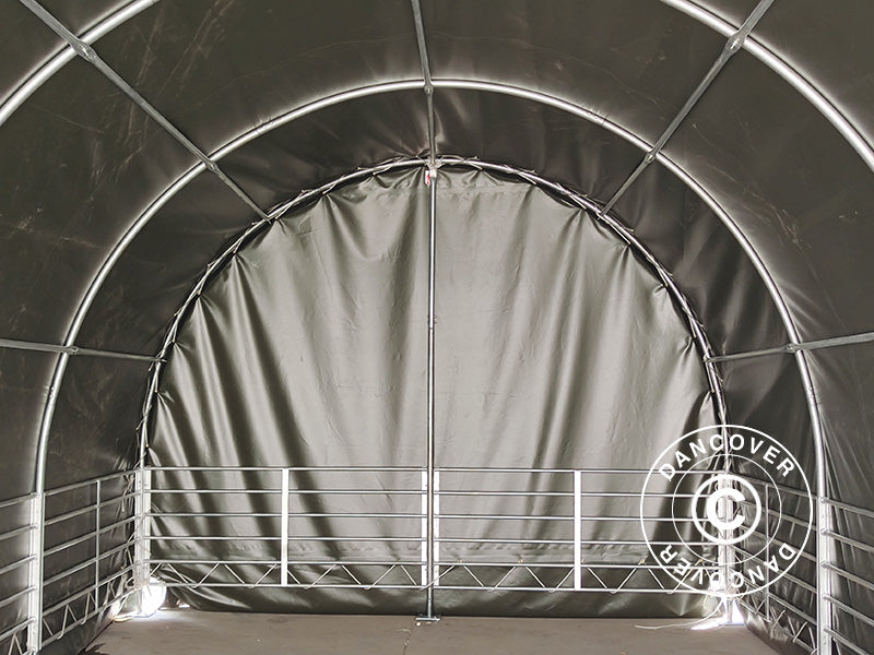 Husdyrtelt 4x8x3,15m, PVC, Grønt