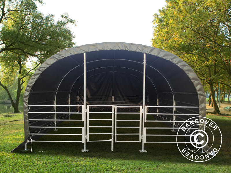 Husdyrtelt 4x6x2,4m, PVC, Grønt