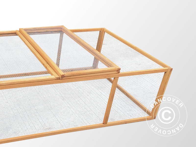 Kaningård i tre 1,8x0,9x0,45m, Naturlig