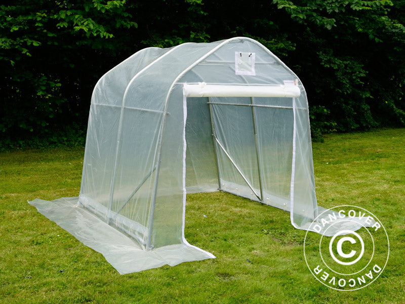 Polytunnel Drivhus, 2x2x2m, PE, 4m², Transparent