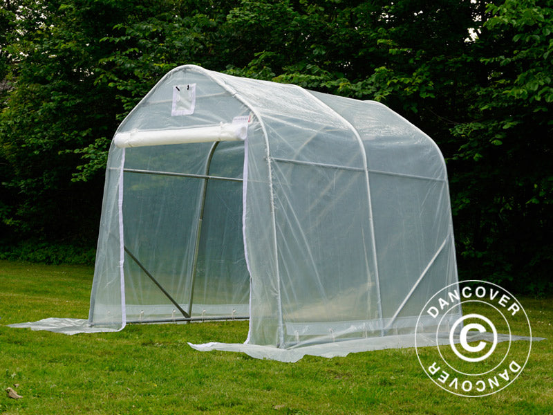 Polytunnel Drivhus, 2x2x2m, PE, 4m², Transparent