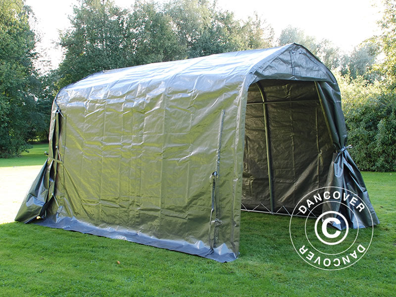 Oppbevaringstelt PRO 2,4x3,6x2,34m PE, Grå