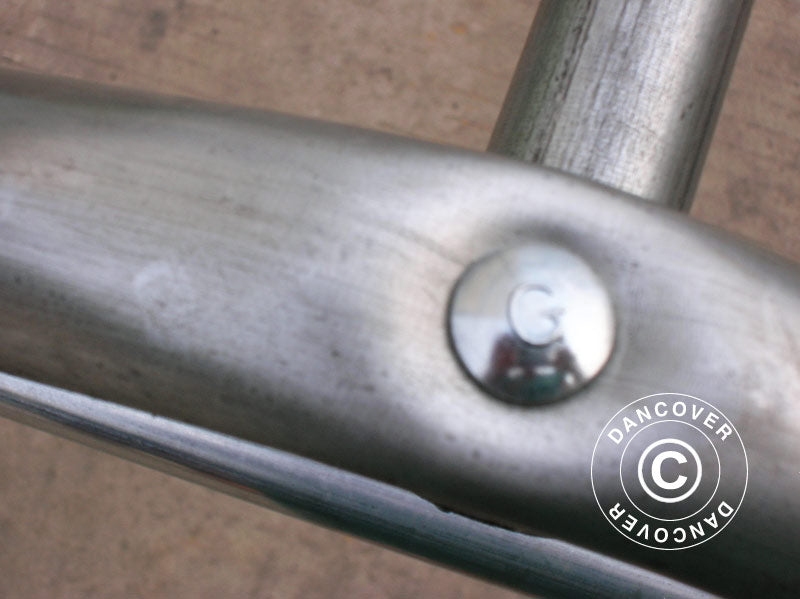 Oppbevaringstelt PRO 2,4x3,6x2,34m PE, Grå