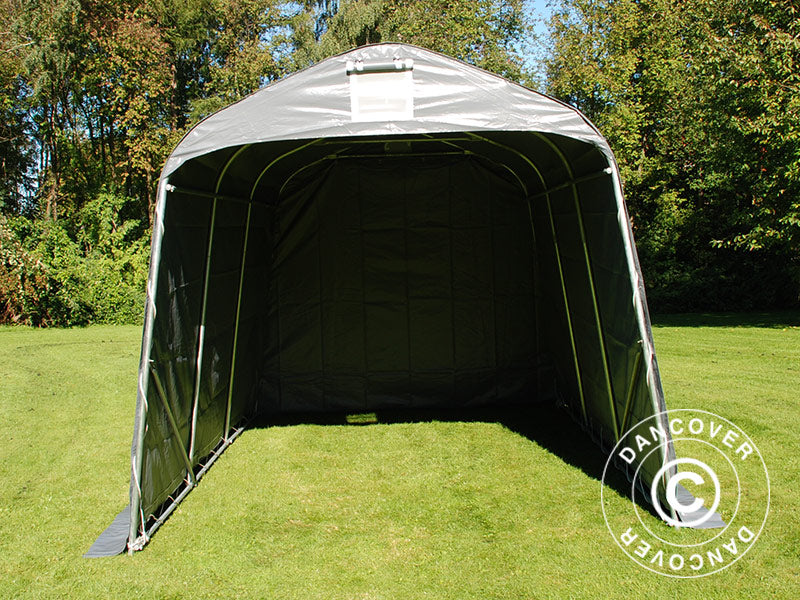 Oppbevaringstelt PRO 2,4x3,6x2,34m PVC, Grå