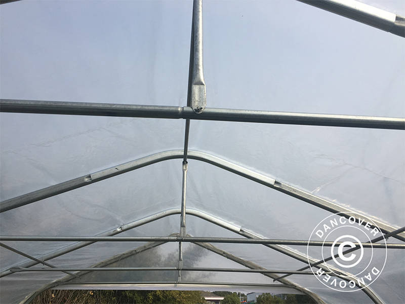 Polytunnel Drivhus, 5,4x6x2,9m, PE, 32,4m², Transparent