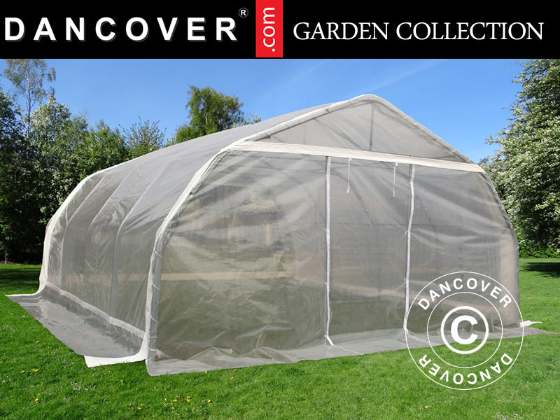 Polytunnel Drivhus, 5,4x6x2,9m, PE, 32,4m², Transparent