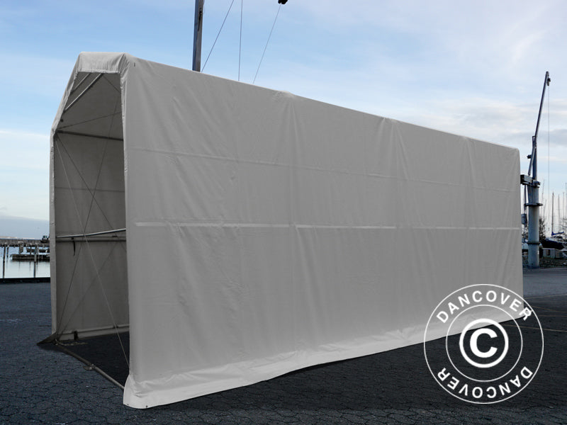 Lagertelt PRO XL 3,5x8x3,3x3,94m, PVC, Hvit