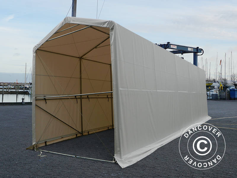 Lagertelt PRO XL 3,5x10x3,3x3,94m, PVC, Hvit