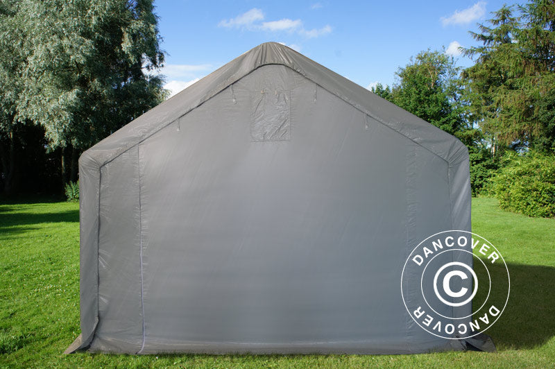 Lagertelt PRO 4x12x2x3,1m, PVC, Grå