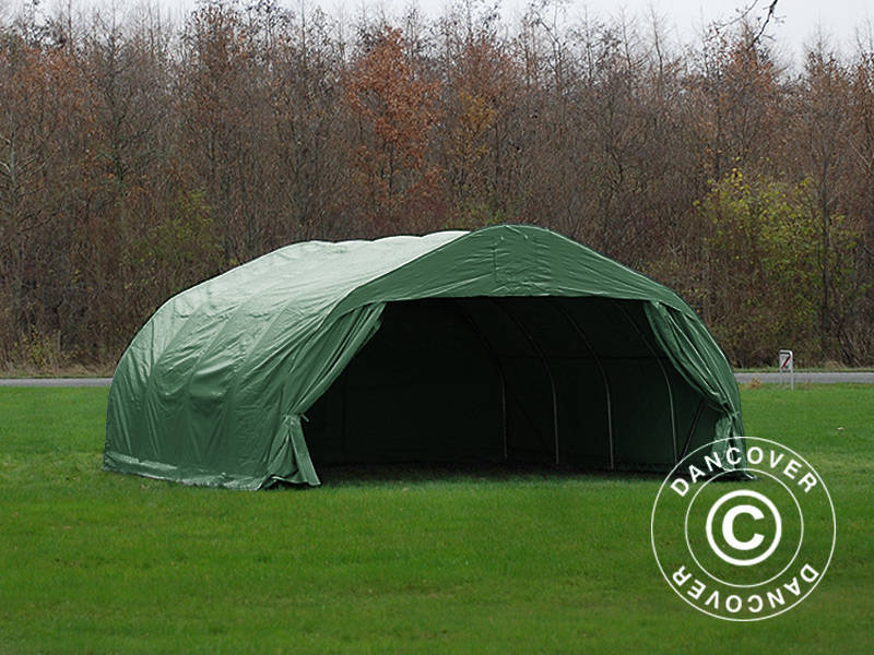 Dobbel garasjetelt 5,4x6x2,9m PVC, Grønn