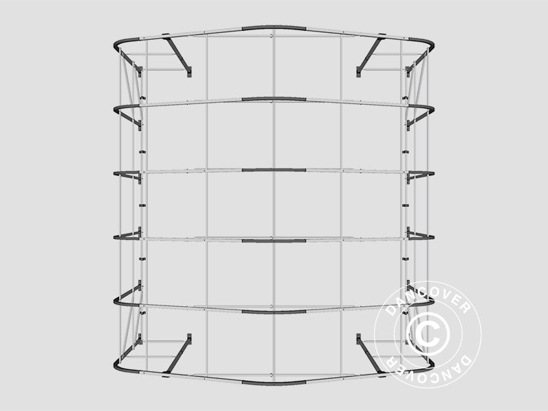 Lagertelt PRO 6x6x3,7m PVC, Grønn