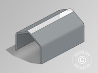 Takduk til Lagertelt PRO 8x12m PVC m/hvitt takpanel, Grå