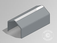 Takduk til Lagertelt PRO 6x12m PVC m/hvitt takpanel, Grå