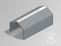 Takduk til Lagertelt PRO 7x14m PVC m/hvitt takpanel, Grå