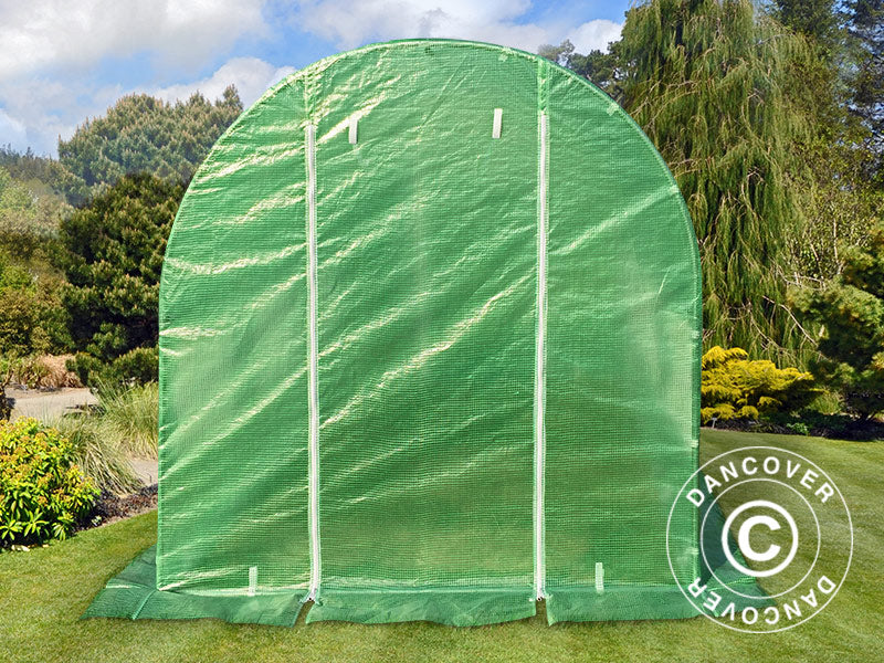 Polytunnel Drivhus 2x3x2m, 6m², Grønn