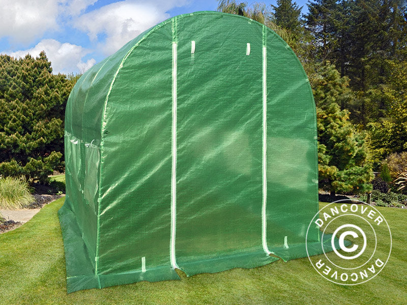 Polytunnel Drivhus 2x3x2m, 6m², Grønn