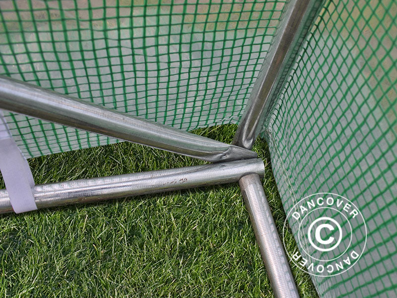 Polytunnel Drivhus 4x4x2m, 16m², Grønn