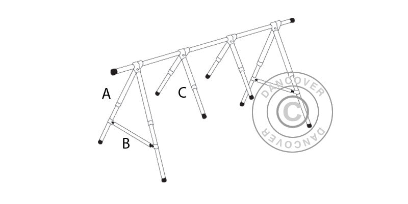 A-ramme til båtdekke, NOA, 7m