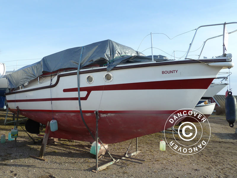 Presenning 6x14m, PE 300g/m², Grå