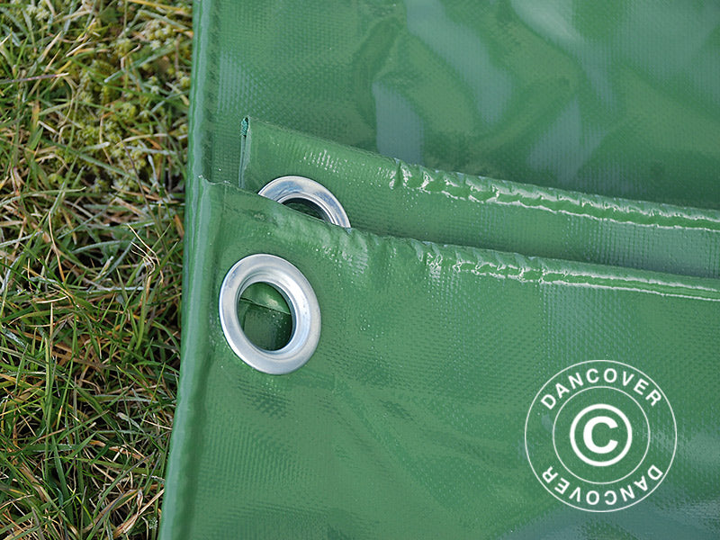 Presenning 5x7m, PVC 500g/m², Grønn