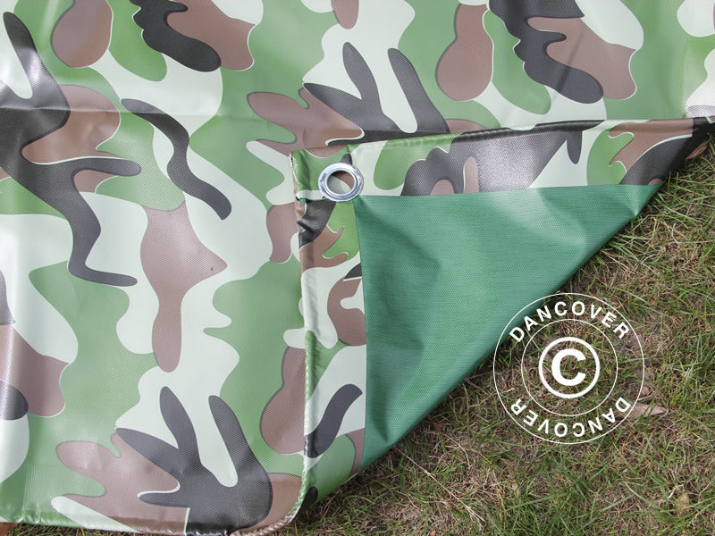 Kamuflasjepresenning 4x6m, PVC 450g/m²