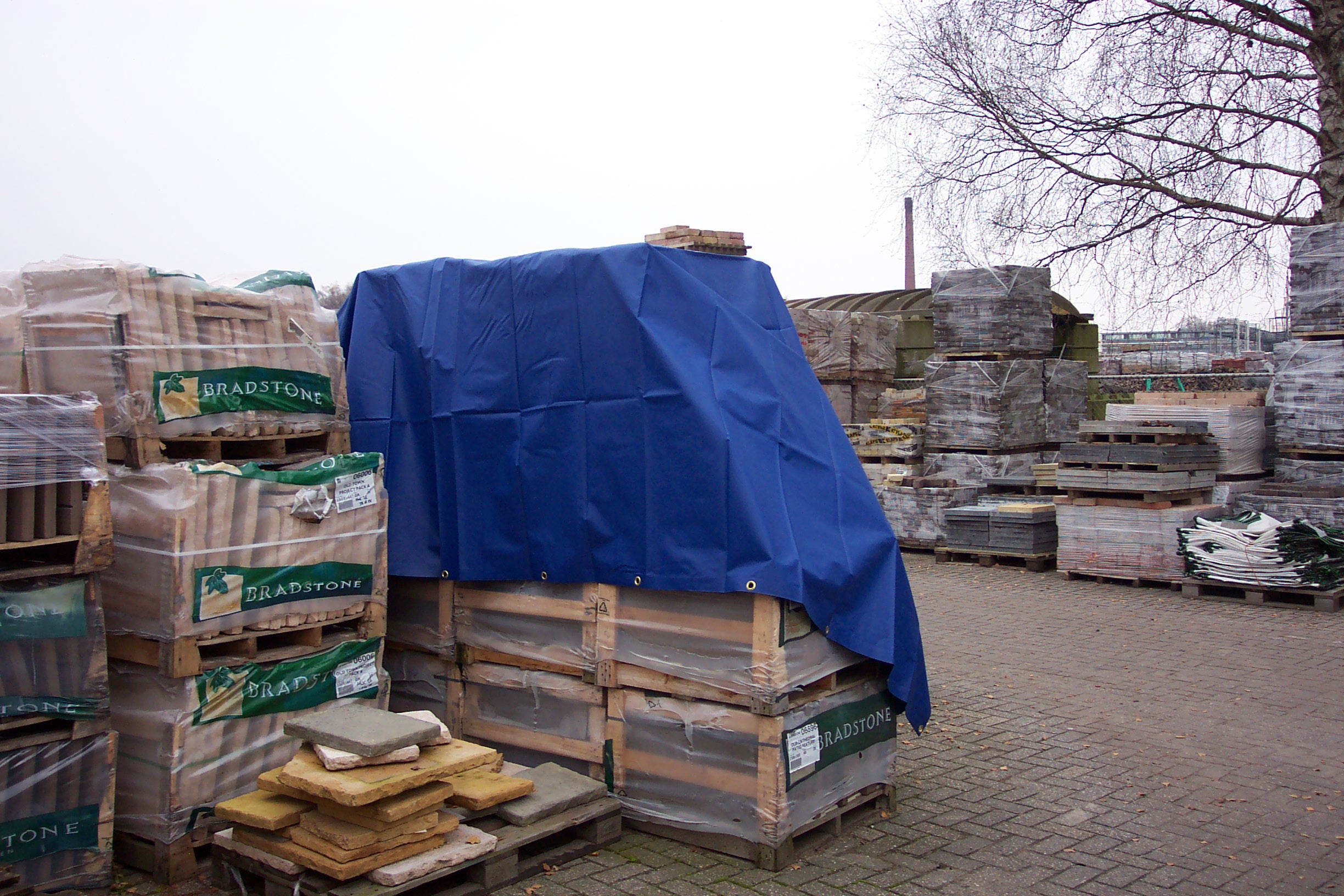 Presenning 4x6m, PVC 570g/m², Blå