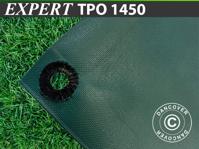 Presenning 3,5x5m, TPO, 350 g/m², Grønn