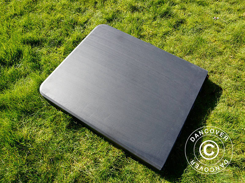 Sammenleggbart bord 180x74x74cm, svart (1 stk.)