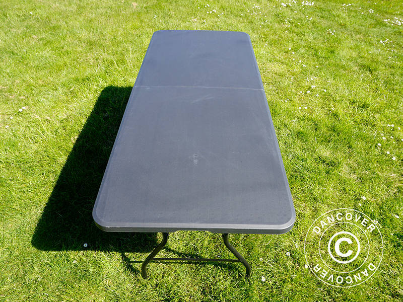 Sammenleggbart bord 180x74x74cm, svart (10 stk.)