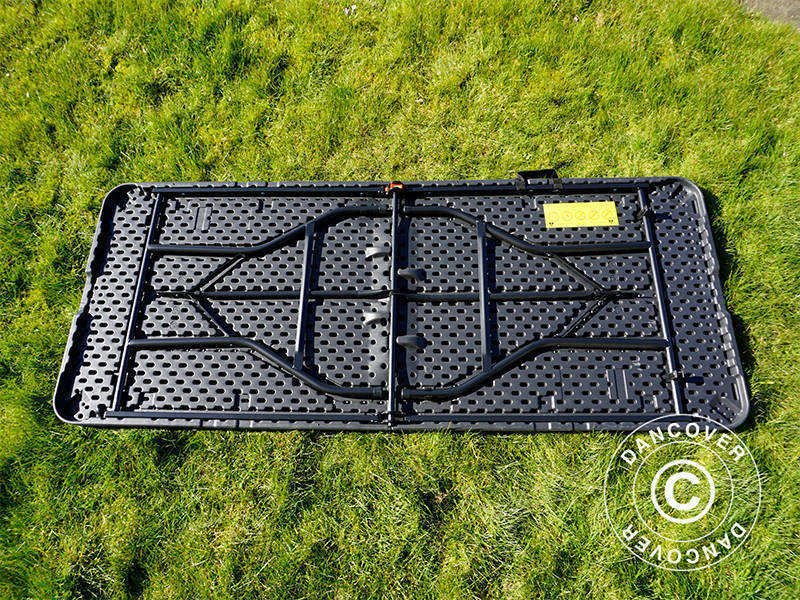 Sammenleggbart bord 180x74x74cm, svart (10 stk.)