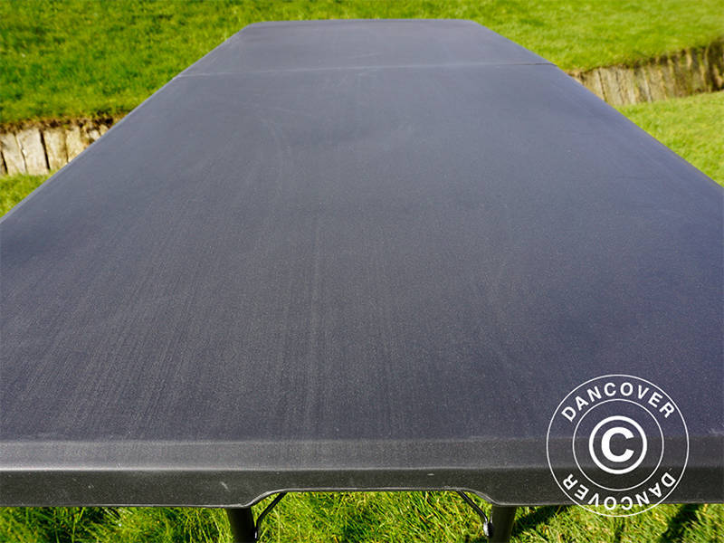 Sammenleggbart bord 180x74x74cm, svart (10 stk.)