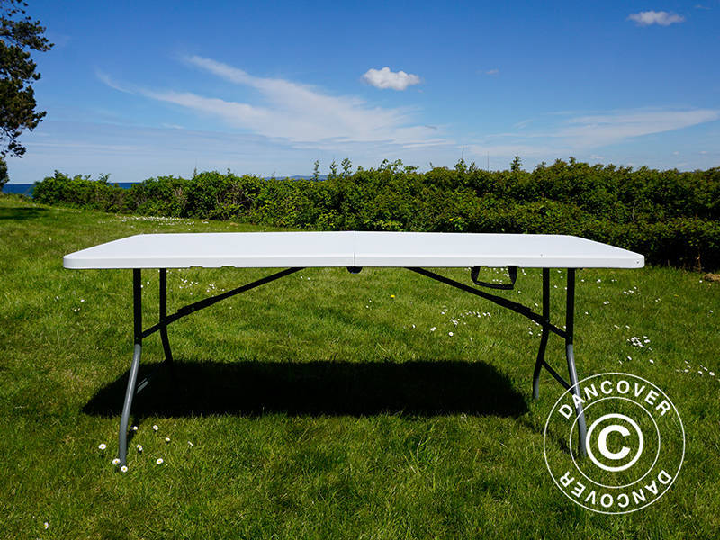 Sammenleggbart bord 180x74x74cm, lys grå (25 stk.)