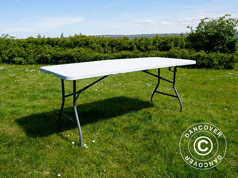 Sammenleggbart bord 180x74x74cm, lys grå (25 stk.)