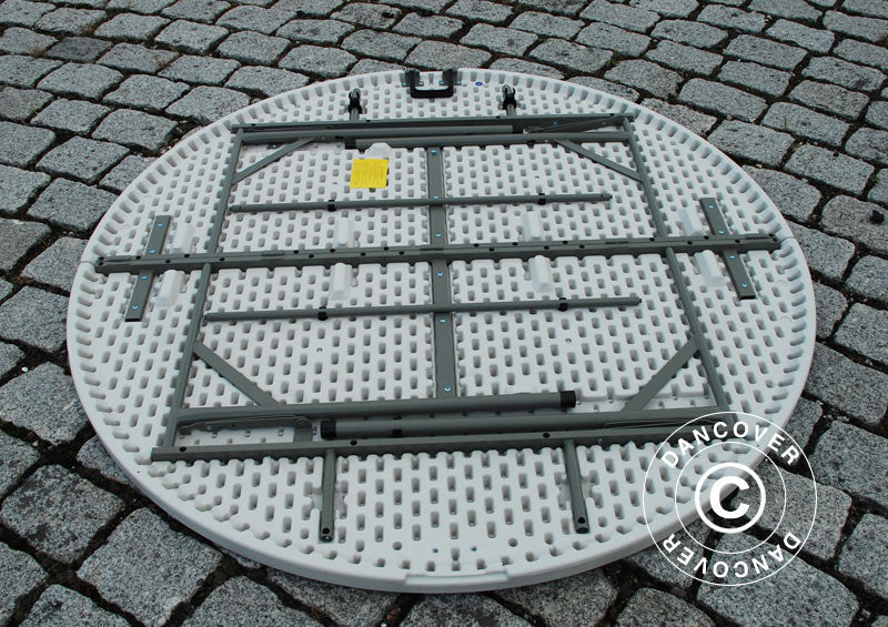 Rundt klappbord Ø154cm, Lysegrå (1 stk.)