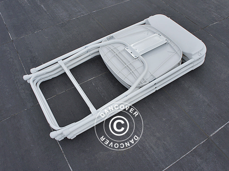 Klappstoler 44x44x80cm, Hvit, 8 stk.