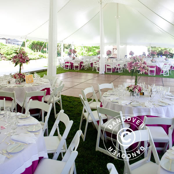 Klappstoler 44x46x77cm, Hvit, 4 stk.