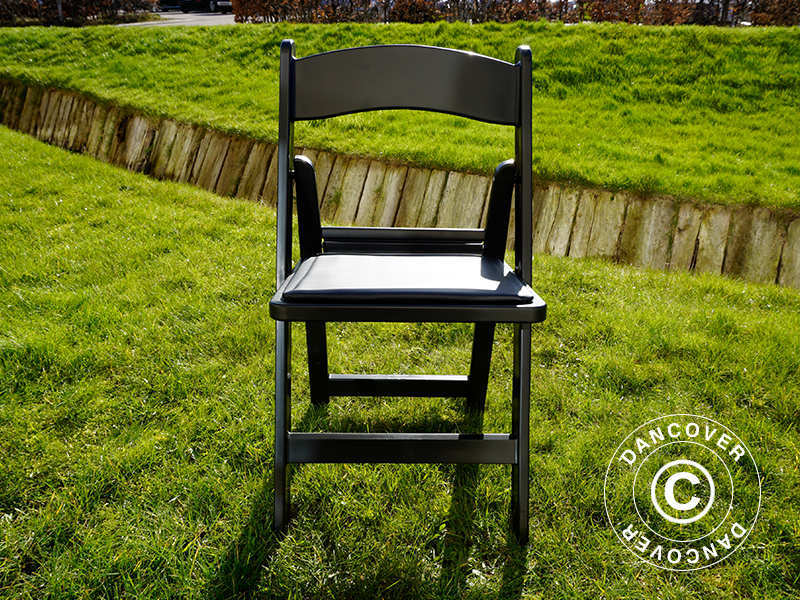 Klappstoler, Svart, 44x46x77cm, 24 stk.