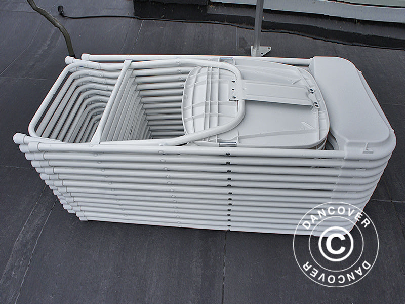 Klappstoler 44x44x80cm, Hvit, 24 stk.