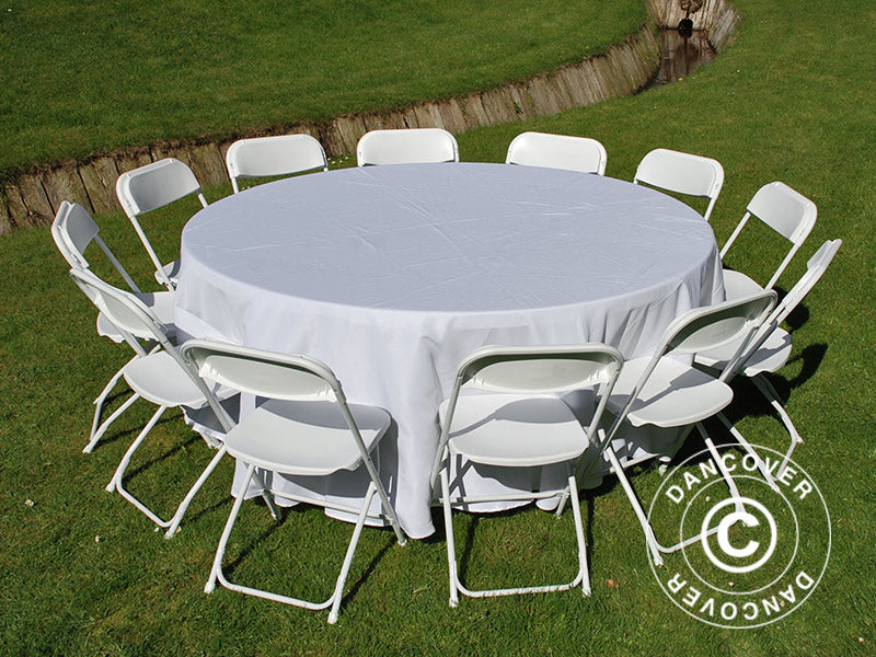 Duk Ø183x64cm, Hvit